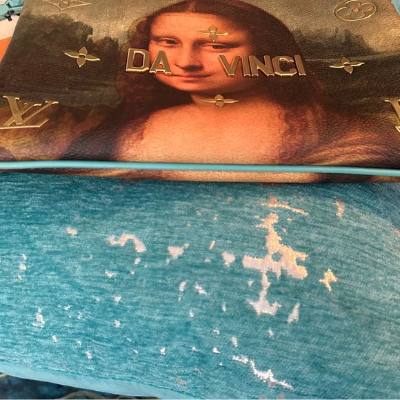 Louis Vuitton Jeff Koons Mona Lisa Da Vinci Pochette Clutch - Picture 9 of 10